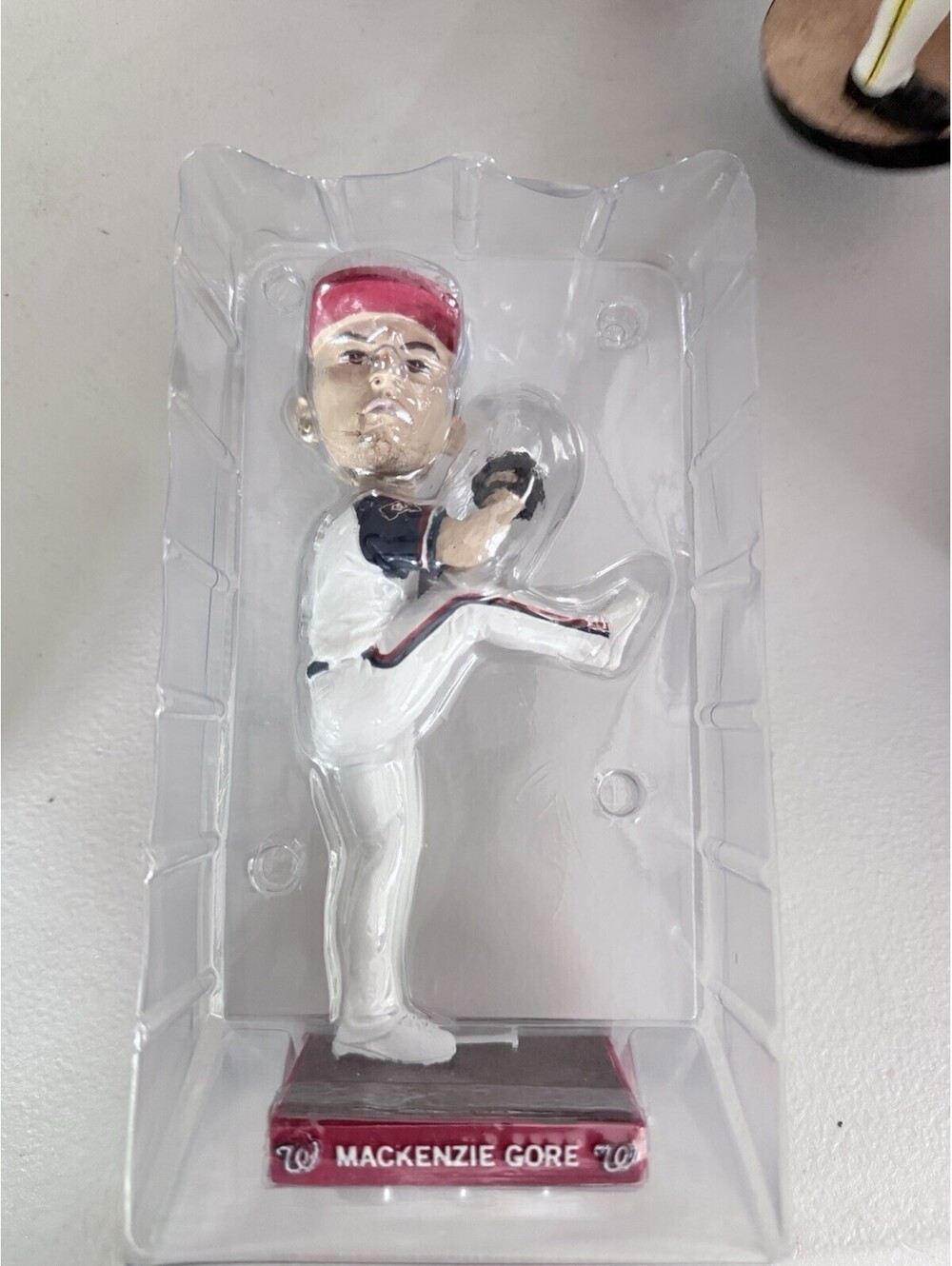 MacKenzie Gore White Home Jersey Bobblehead 2024 Nationals SGA 7/20/24